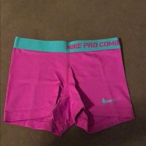 Nike pro spandex shorts